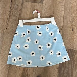 Floral Blue Skirt